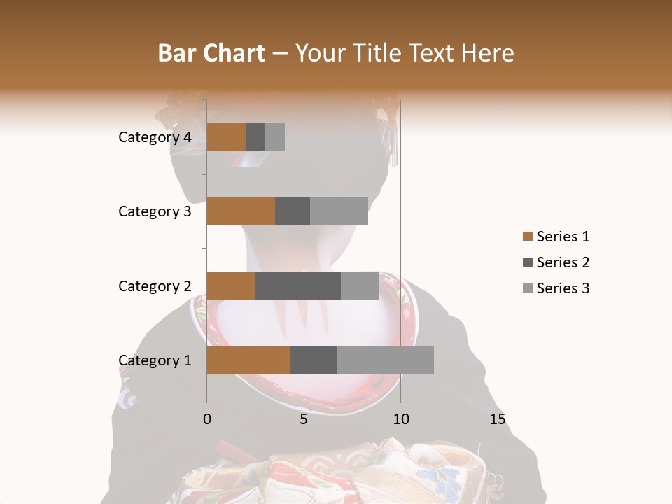 Unusual And Very Characteristic Painted Neck Of A Geisha.,Over White Background. PowerPoint Template