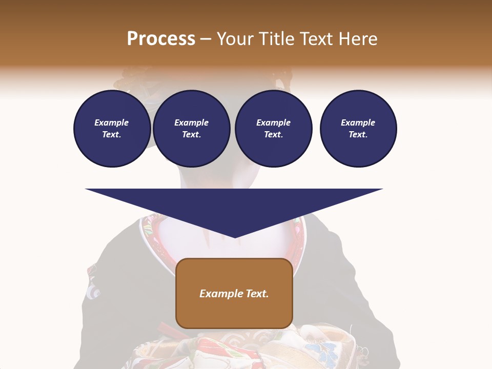 Unusual And Very Characteristic Painted Neck Of A Geisha.,Over White Background. PowerPoint Template