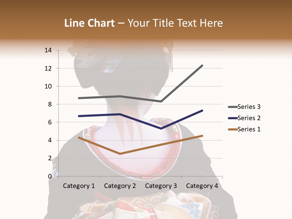 Unusual And Very Characteristic Painted Neck Of A Geisha.,Over White Background. PowerPoint Template