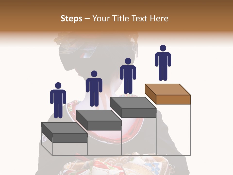 Unusual And Very Characteristic Painted Neck Of A Geisha.,Over White Background. PowerPoint Template