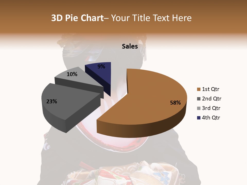 Unusual And Very Characteristic Painted Neck Of A Geisha.,Over White Background. PowerPoint Template