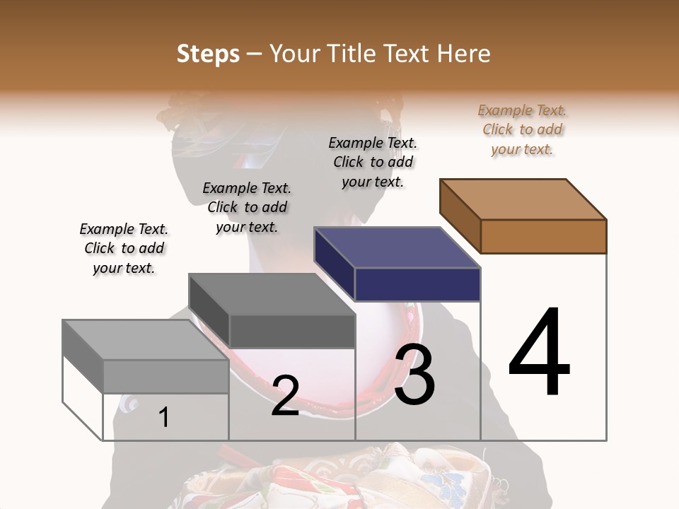 Unusual And Very Characteristic Painted Neck Of A Geisha.,Over White Background. PowerPoint Template