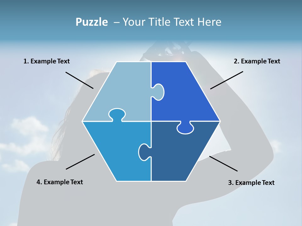 Lone Wolf Howling In Winter. PowerPoint Template