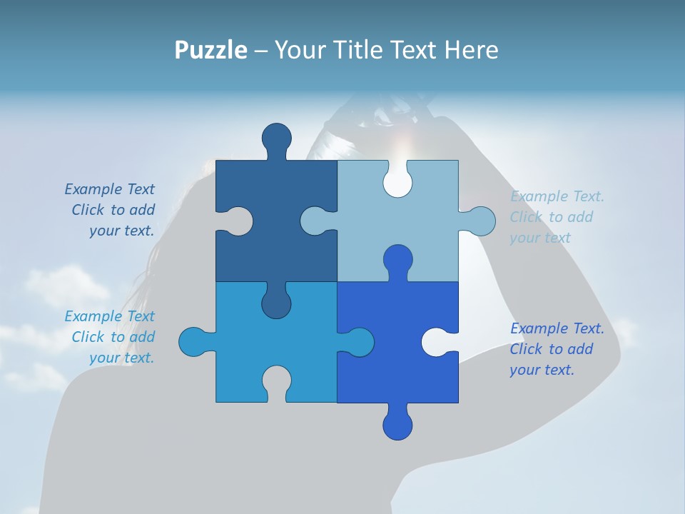 Lone Wolf Howling In Winter. PowerPoint Template