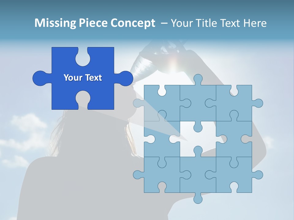 Lone Wolf Howling In Winter. PowerPoint Template