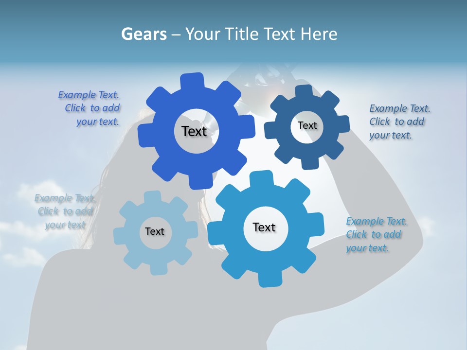 Lone Wolf Howling In Winter. PowerPoint Template