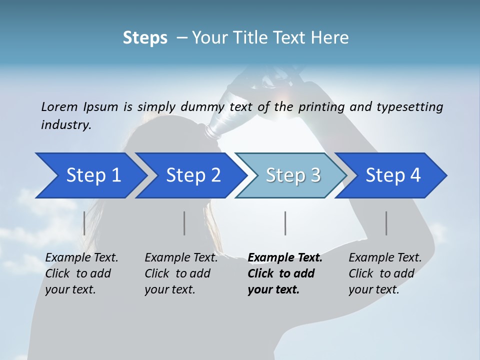 Lone Wolf Howling In Winter. PowerPoint Template