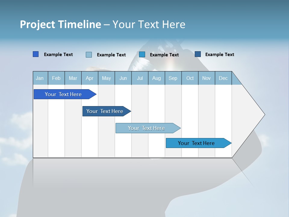 Lone Wolf Howling In Winter. PowerPoint Template