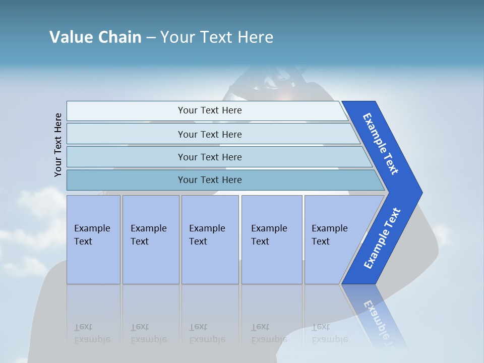 Lone Wolf Howling In Winter. PowerPoint Template