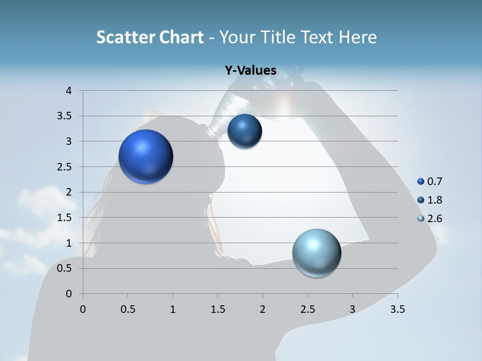 Lone Wolf Howling In Winter. PowerPoint Template