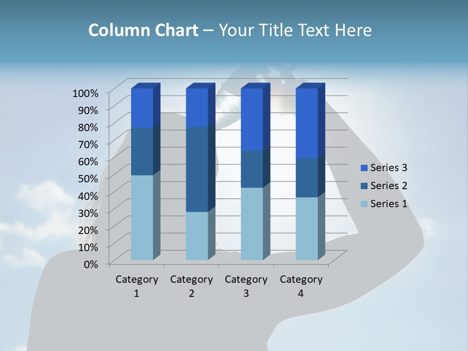 Lone Wolf Howling In Winter. PowerPoint Template