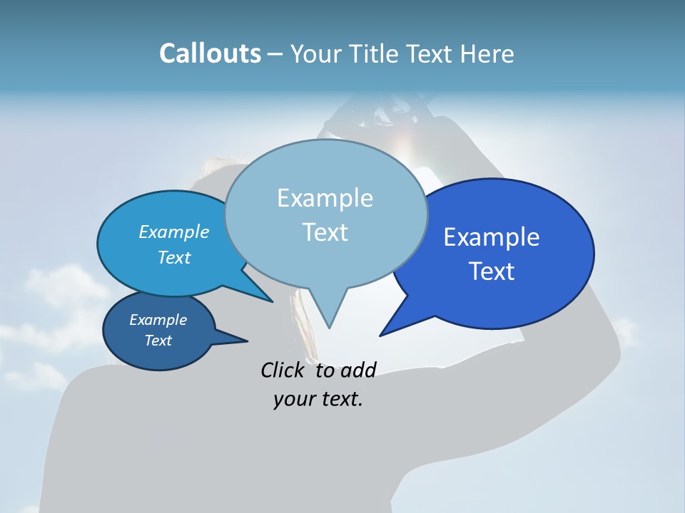 Lone Wolf Howling In Winter. PowerPoint Template
