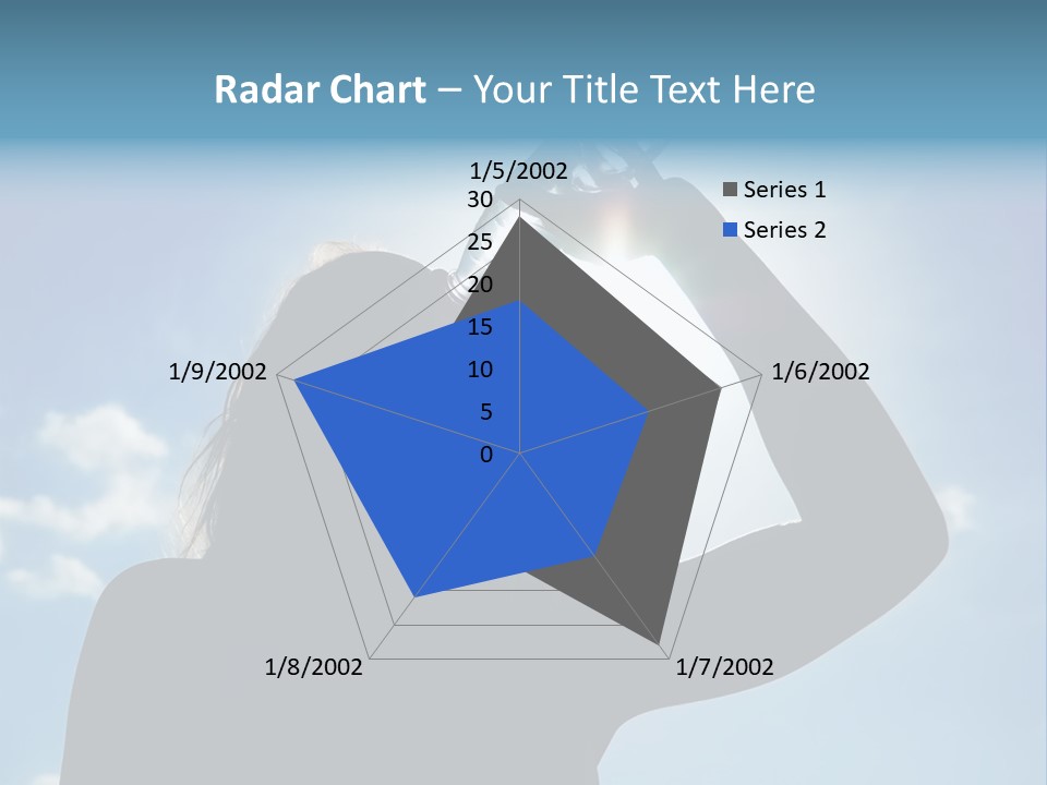 Lone Wolf Howling In Winter. PowerPoint Template