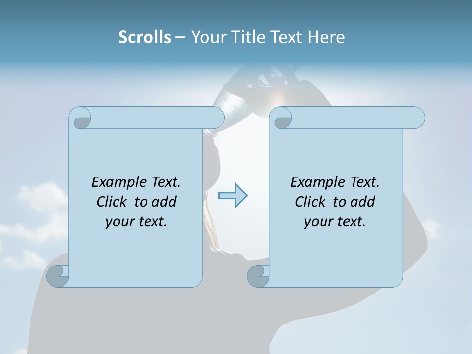 Lone Wolf Howling In Winter. PowerPoint Template