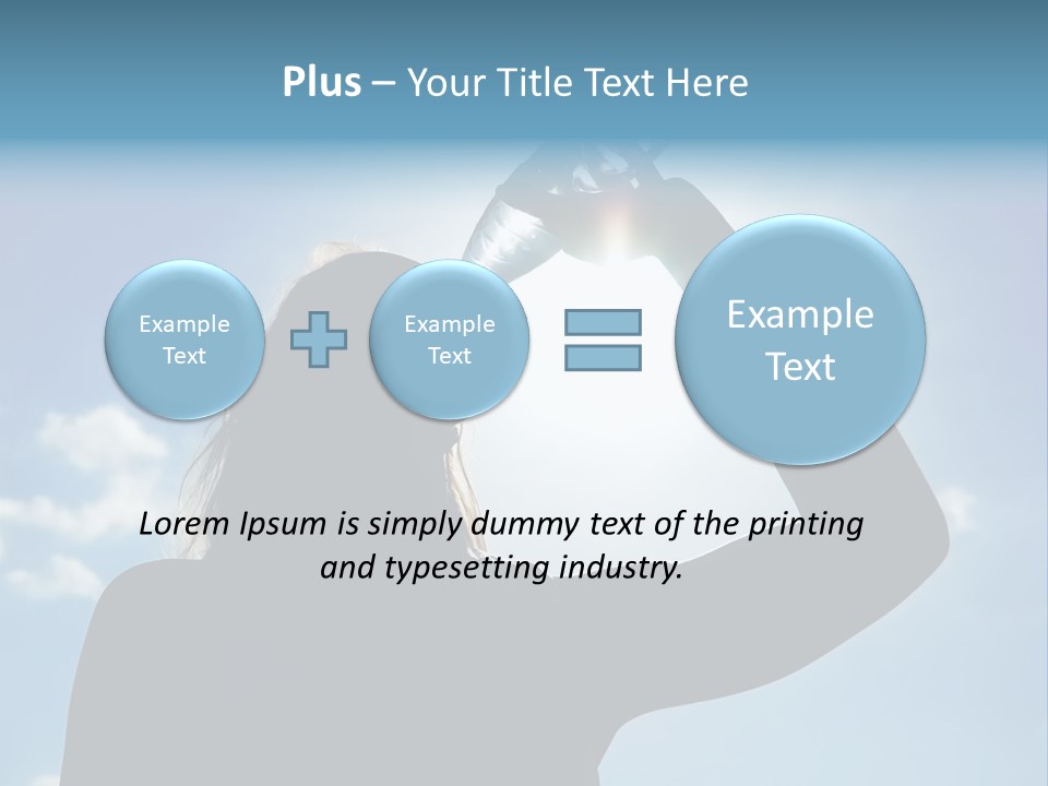 Lone Wolf Howling In Winter. PowerPoint Template