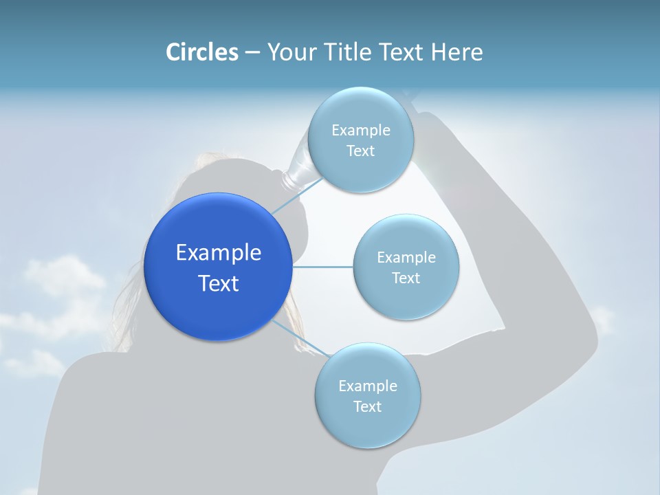 Lone Wolf Howling In Winter. PowerPoint Template