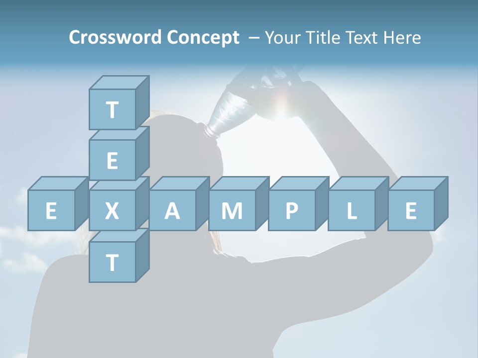 Lone Wolf Howling In Winter. PowerPoint Template