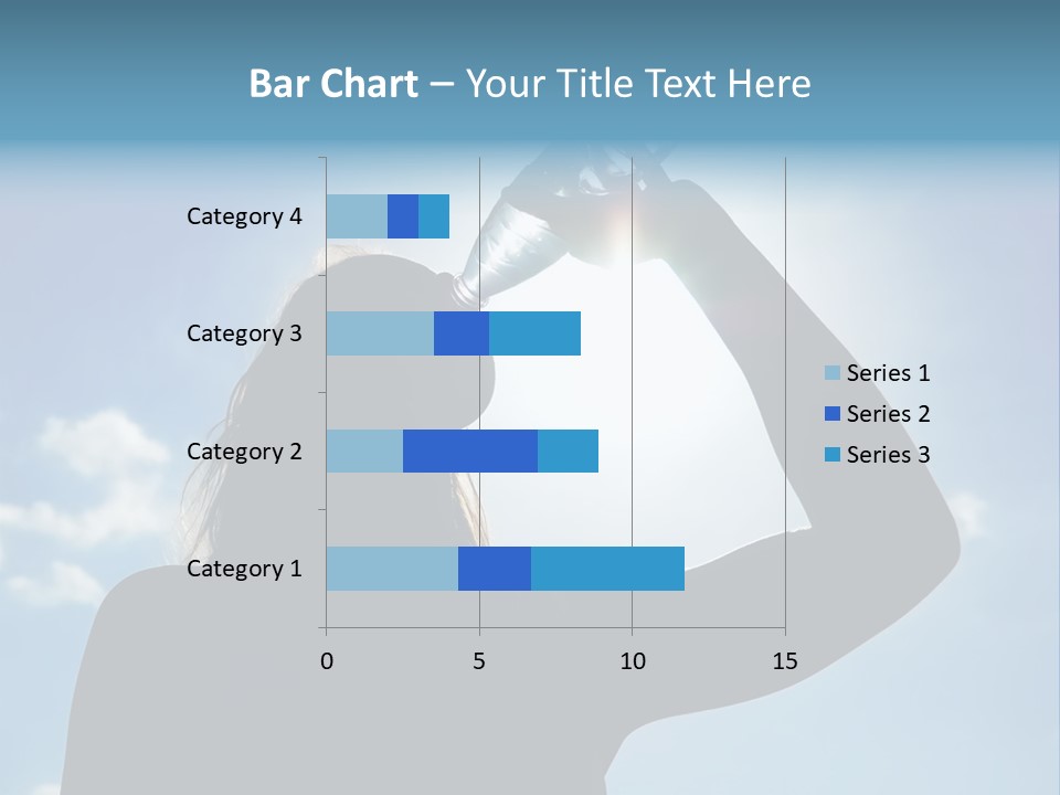 Lone Wolf Howling In Winter. PowerPoint Template