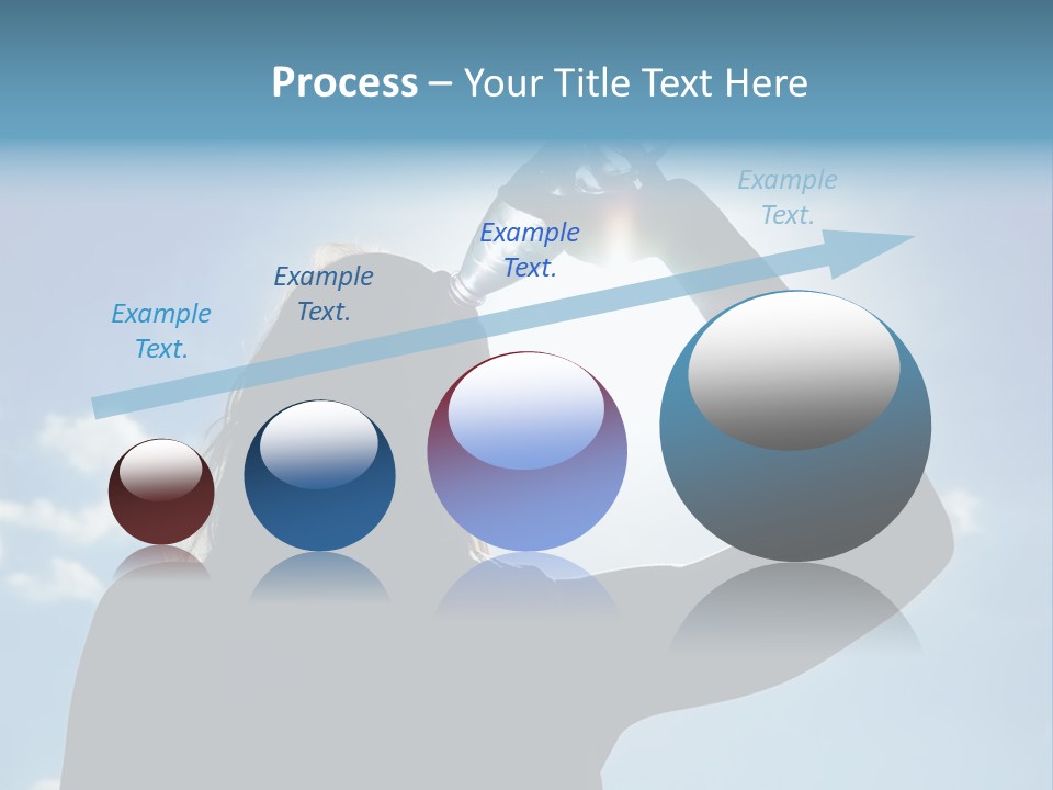 Lone Wolf Howling In Winter. PowerPoint Template