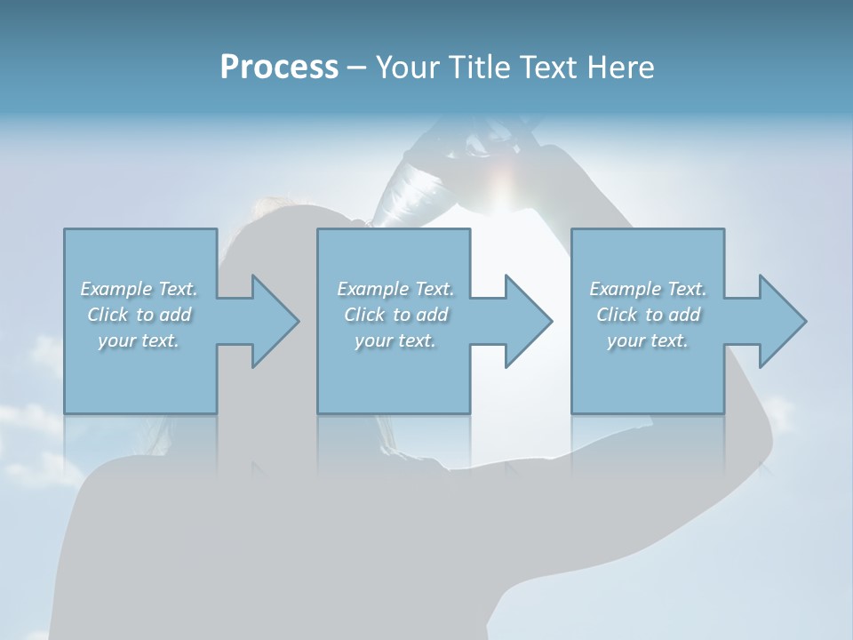 Lone Wolf Howling In Winter. PowerPoint Template