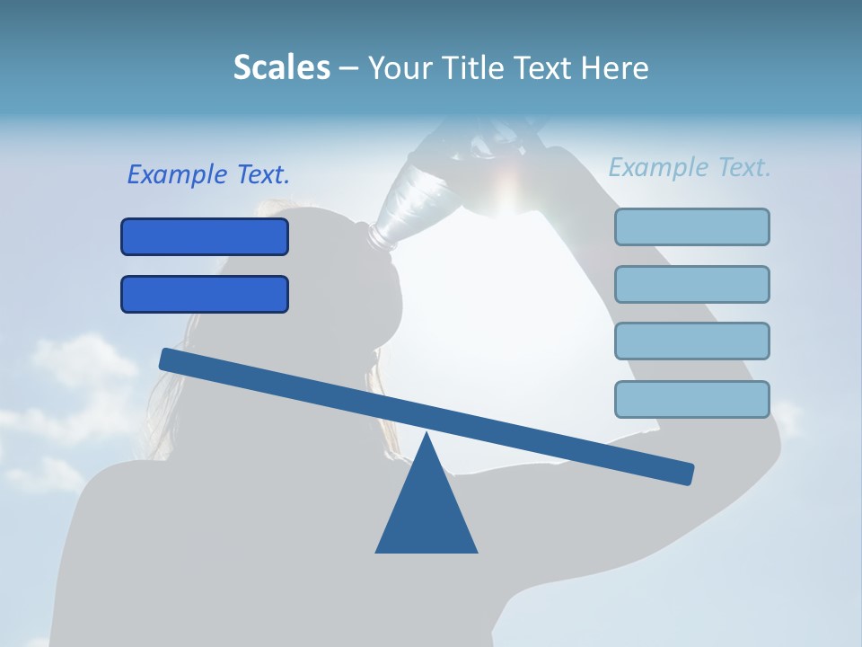 Lone Wolf Howling In Winter. PowerPoint Template