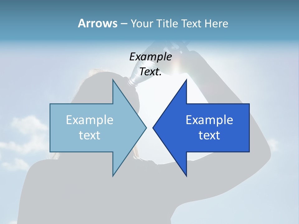 Lone Wolf Howling In Winter. PowerPoint Template