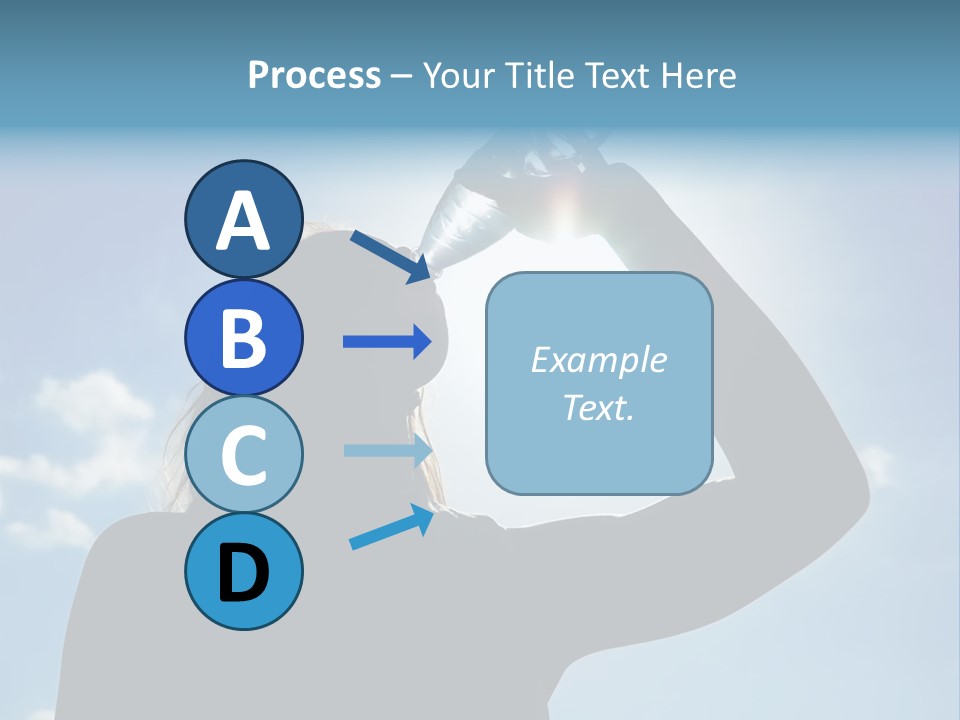 Lone Wolf Howling In Winter. PowerPoint Template