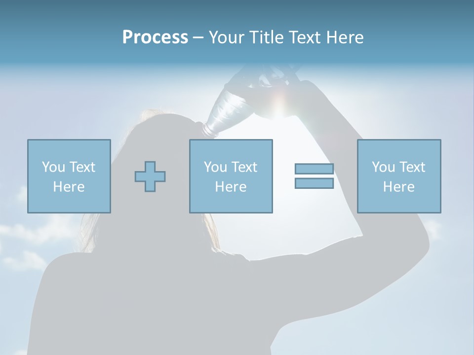 Lone Wolf Howling In Winter. PowerPoint Template