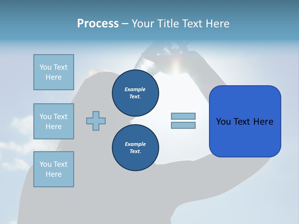 Lone Wolf Howling In Winter. PowerPoint Template