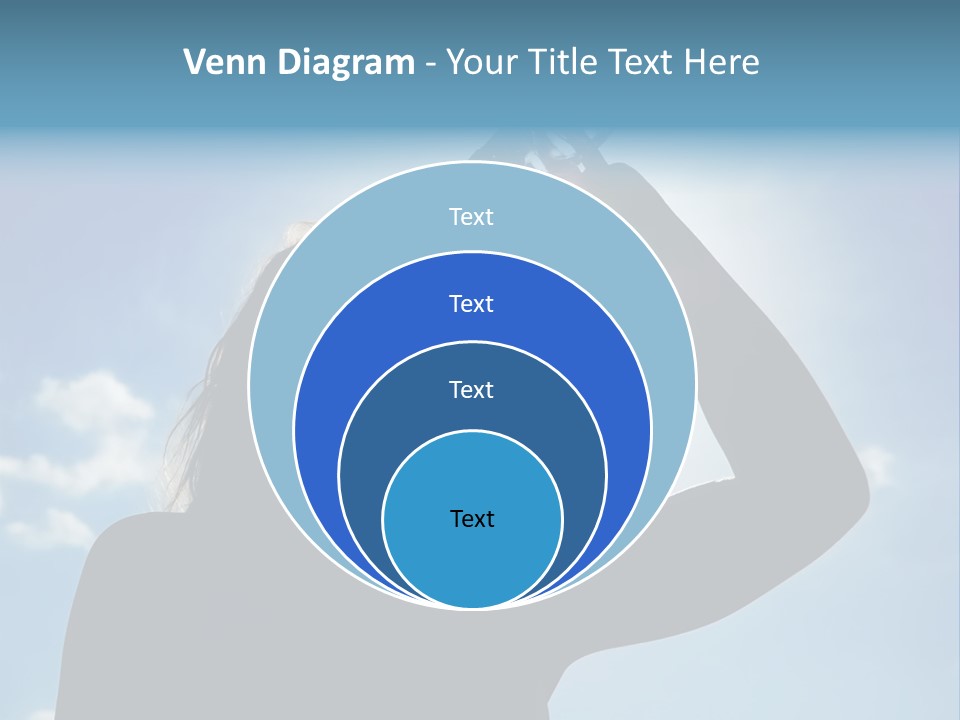 Lone Wolf Howling In Winter. PowerPoint Template
