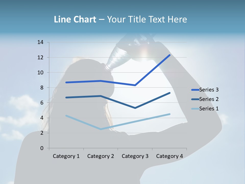 Lone Wolf Howling In Winter. PowerPoint Template