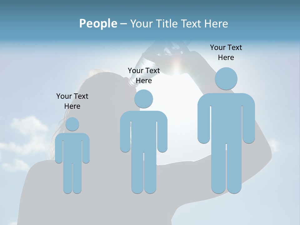 Lone Wolf Howling In Winter. PowerPoint Template