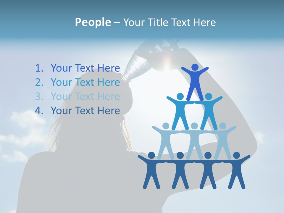 Lone Wolf Howling In Winter. PowerPoint Template