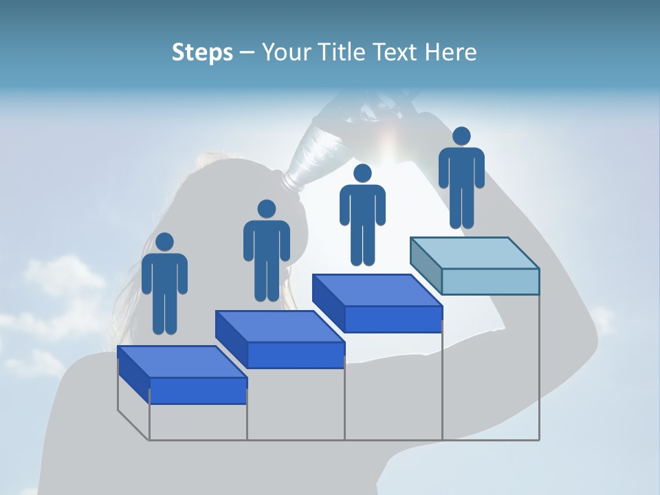 Lone Wolf Howling In Winter. PowerPoint Template