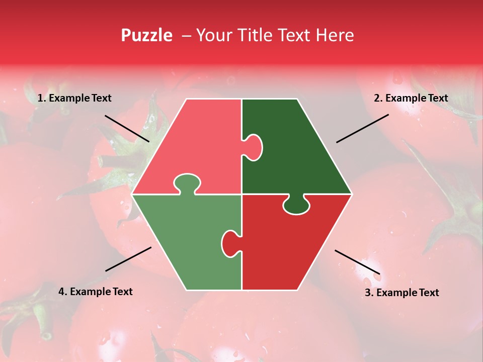 Wet Whole Tomatos Arranged At The Market PowerPoint Template