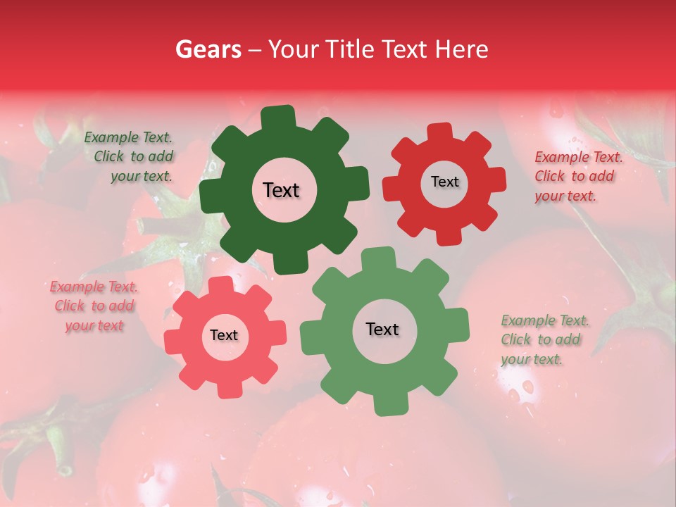 Wet Whole Tomatos Arranged At The Market PowerPoint Template