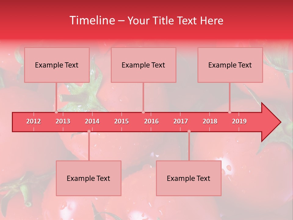 Wet Whole Tomatos Arranged At The Market PowerPoint Template