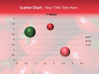 Wet Whole Tomatos Arranged At The Market PowerPoint Template