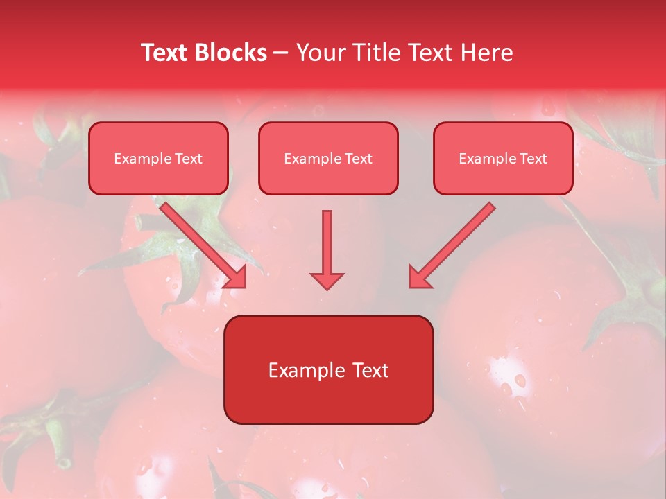 Wet Whole Tomatos Arranged At The Market PowerPoint Template