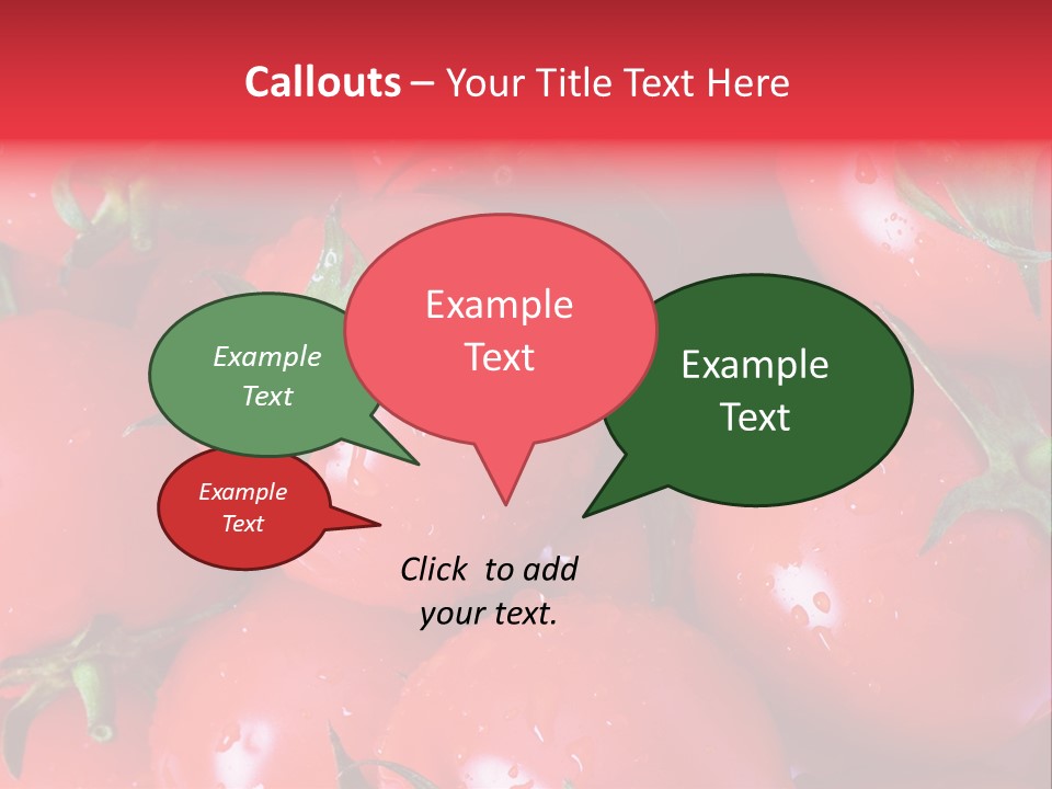 Wet Whole Tomatos Arranged At The Market PowerPoint Template