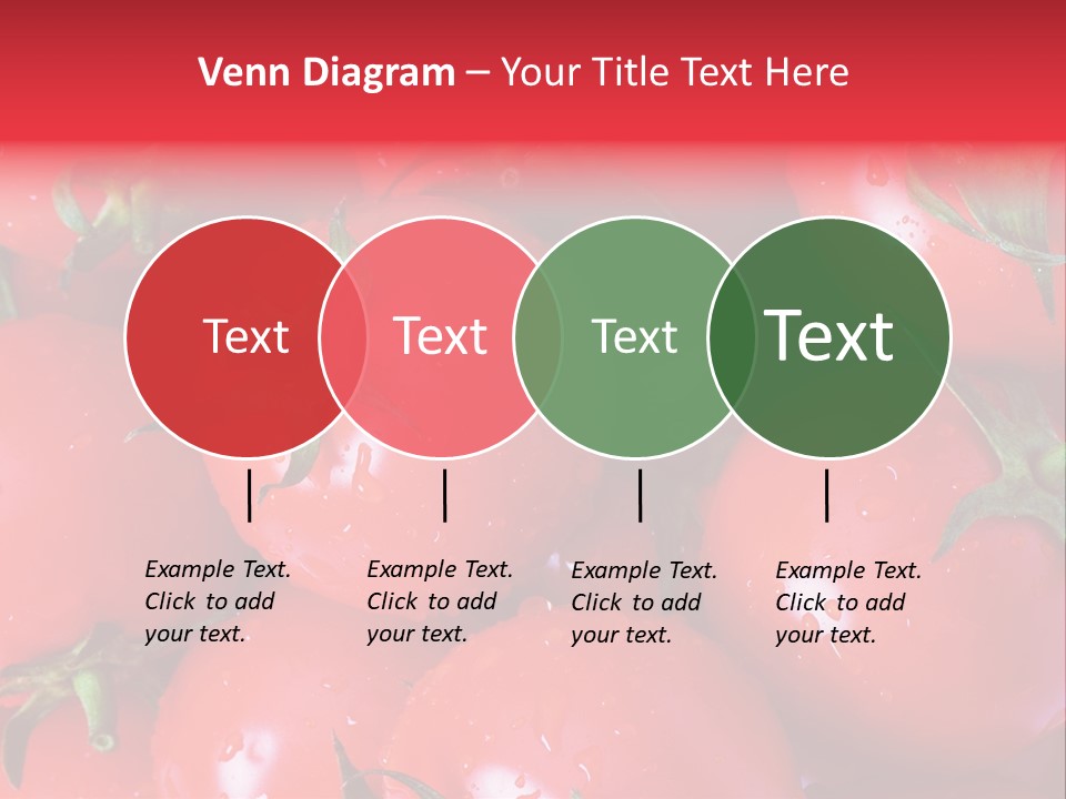Wet Whole Tomatos Arranged At The Market PowerPoint Template