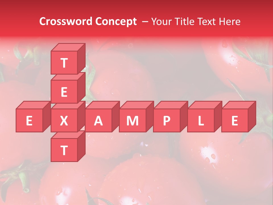 Wet Whole Tomatos Arranged At The Market PowerPoint Template