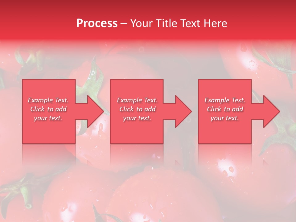 Wet Whole Tomatos Arranged At The Market PowerPoint Template