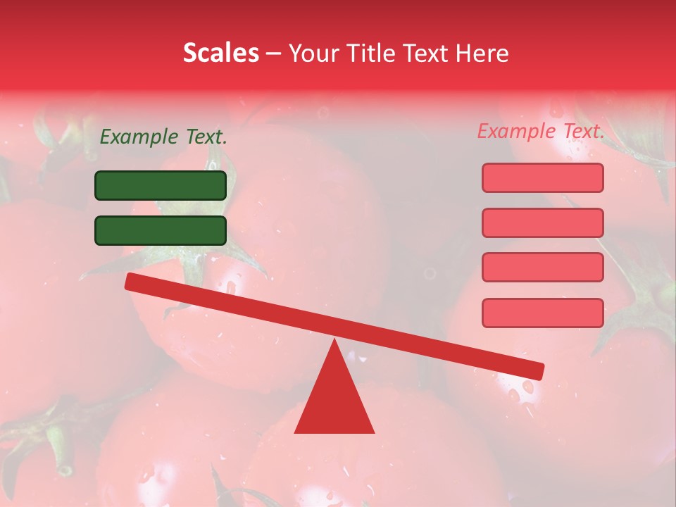 Wet Whole Tomatos Arranged At The Market PowerPoint Template
