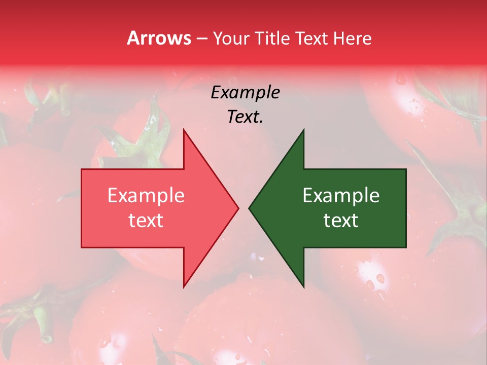 Wet Whole Tomatos Arranged At The Market PowerPoint Template