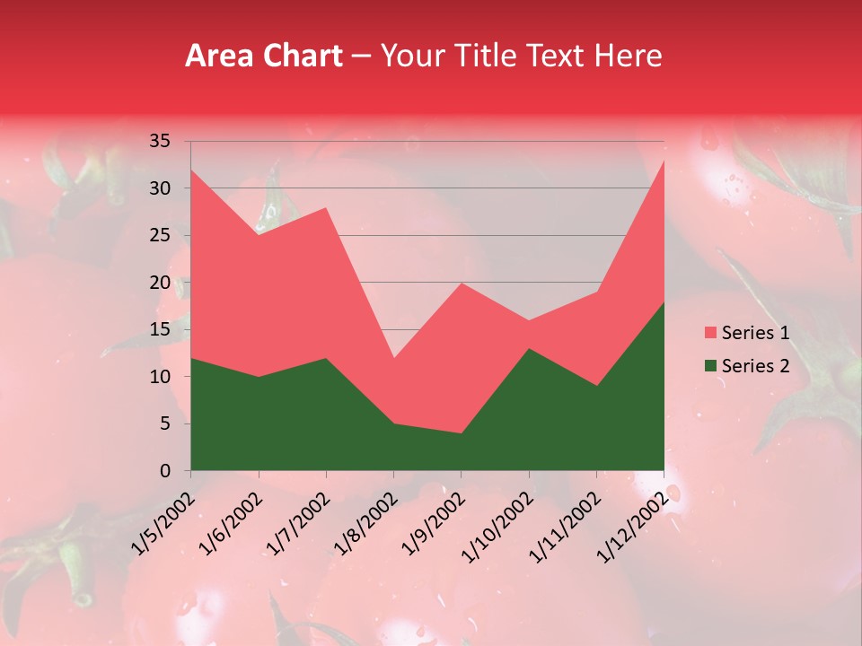 Wet Whole Tomatos Arranged At The Market PowerPoint Template