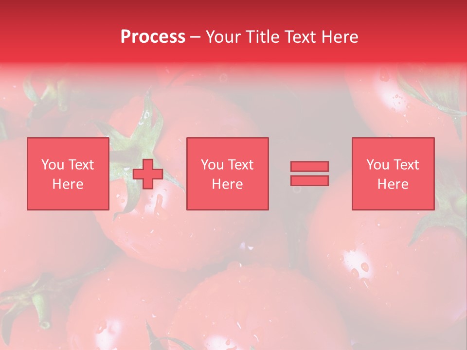 Wet Whole Tomatos Arranged At The Market PowerPoint Template