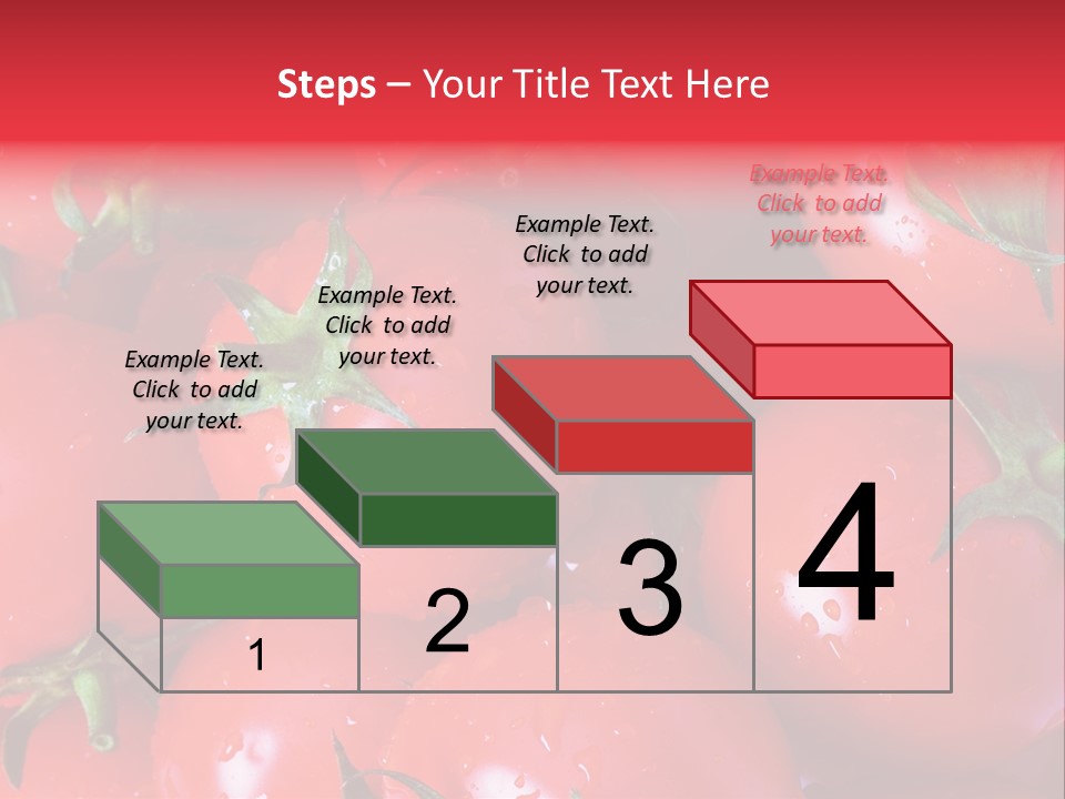 Wet Whole Tomatos Arranged At The Market PowerPoint Template