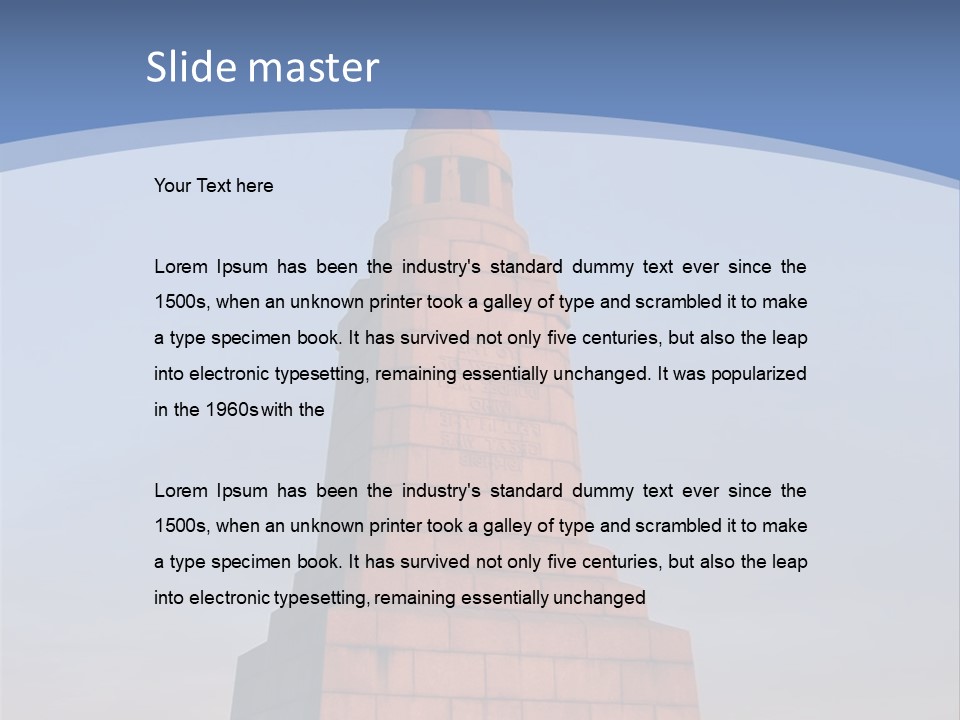 Dundee Law War Memorial At Dawn, Scotland PowerPoint Template