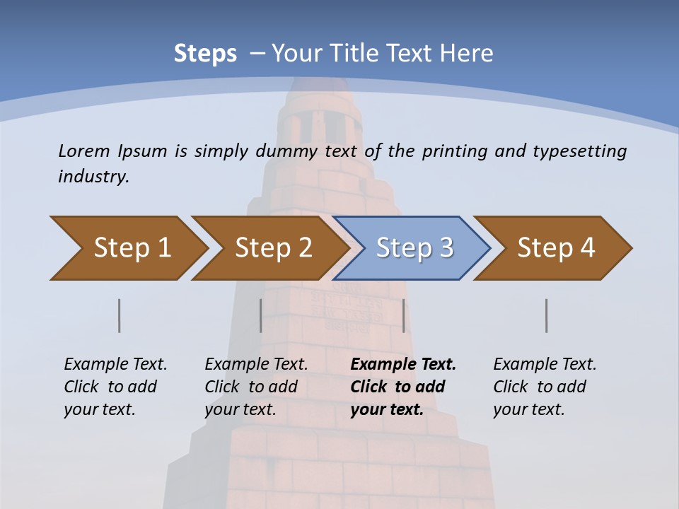 Dundee Law War Memorial At Dawn, Scotland PowerPoint Template